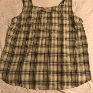 Woolrich women’s XL plaid tank top